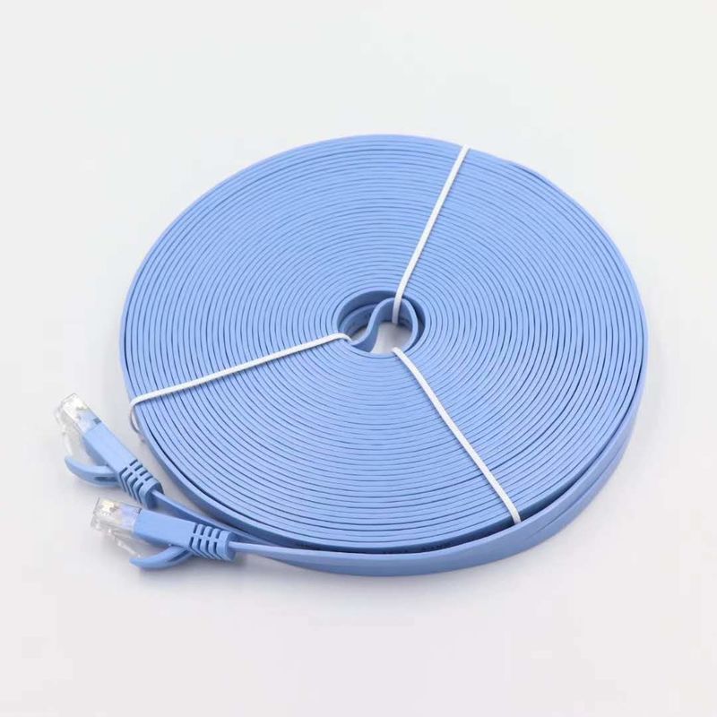 ETL DELTA UL Cat5e Cat6 Rj45 platte kabel Rohs 35M Ethernet-netwerkkabel