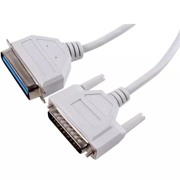 PVC Zuiver Koper VGA Man-vrouw Printerkabel 36P Mannetje naar Db 25P