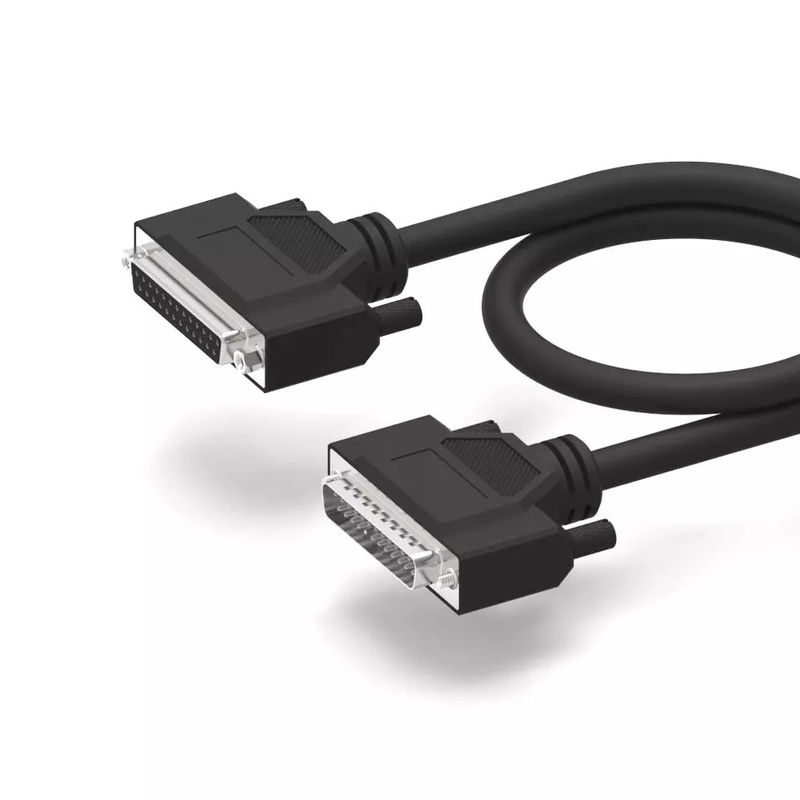 DB25 dubbel afgeschermde communicatiekabels D-SUB 25 pin naar pin RS232 seriële kabel