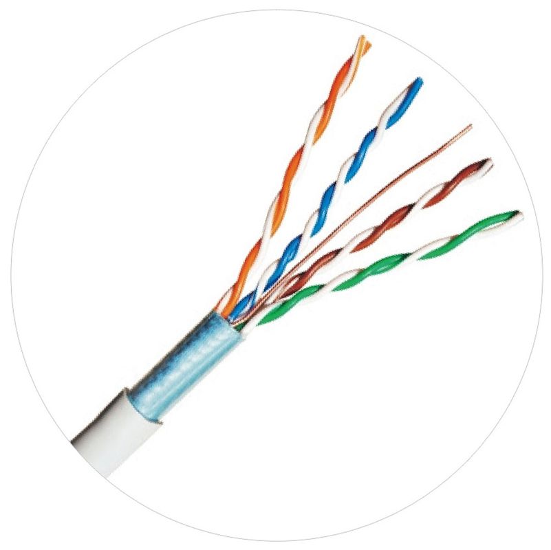 van het het Netwerkflard van 100MHz FTP UTP de Koorden4pr 24awg Cat5e LDPE LSZH LSOH Jasje