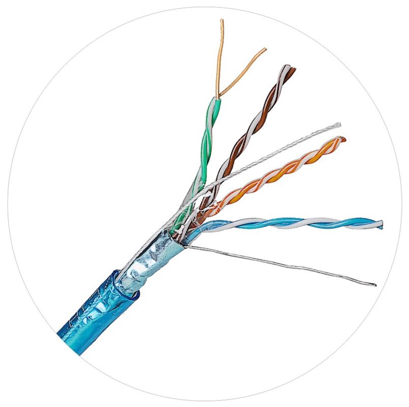van het het Netwerkflard van 100MHz FTP UTP de Koorden4pr 24awg Cat5e LDPE LSZH LSOH Jasje