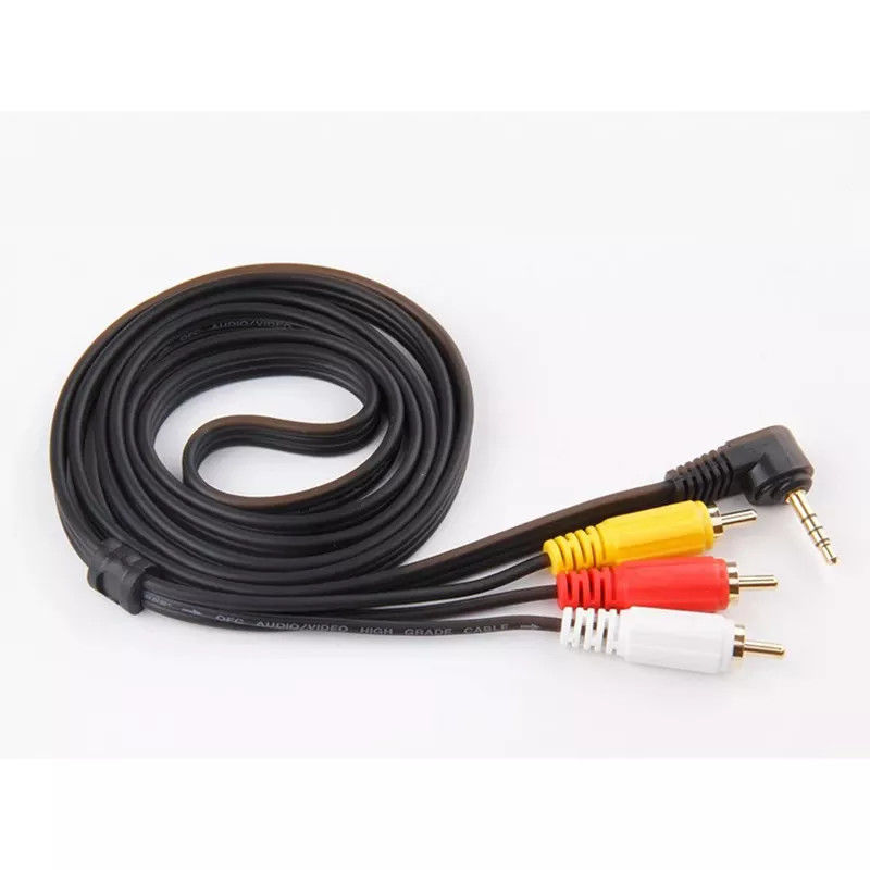 Koperen RCA naar 3,5 mm jack audio-videokabels voor TV DVD RCA