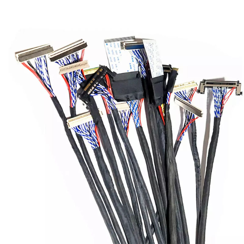 OEM ODM ROHS 0.4mm Pitch LVDS Kabel 30 Pin 40 Pin 50 Pin