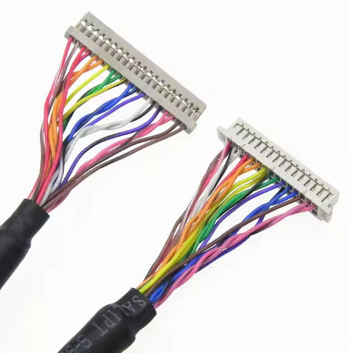 DF13-30DS-1.25C tot DF14-20S-1.25C Custom Lvds kabel assemblage voor LCD-paneel 20pin 30pin 40pin 50pin 60pin