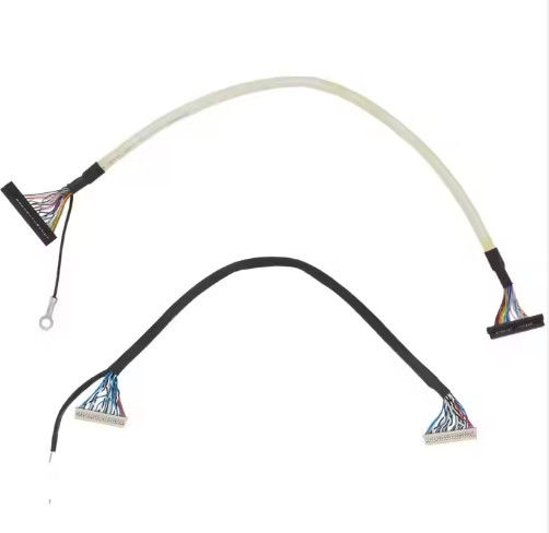 Micro Coax Lvds Kabel 20 30 40 Pin Custom Lcd Screen Micro Coaxial Lvds Ipex Display Kabel voor LCD-paneel