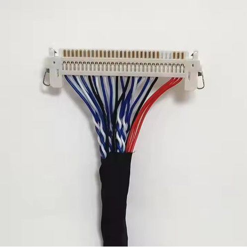 100% Test 1,25 mm 2,0 mm Pitch 20 30 40 Pin Connector LVDS Shielded Wire LCD Display Cable Assembly