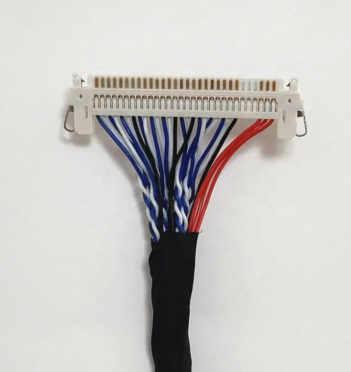 1,25 mm 2,0 mm pitch 20 30 40-pins connector LVDS afgeschermde draad LCD-scherm kabelmontage