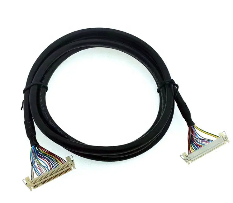 1,25 mm 2,0 mm pitch 20 30 40-pins connector LVDS afgeschermde draad LCD-scherm kabelmontage