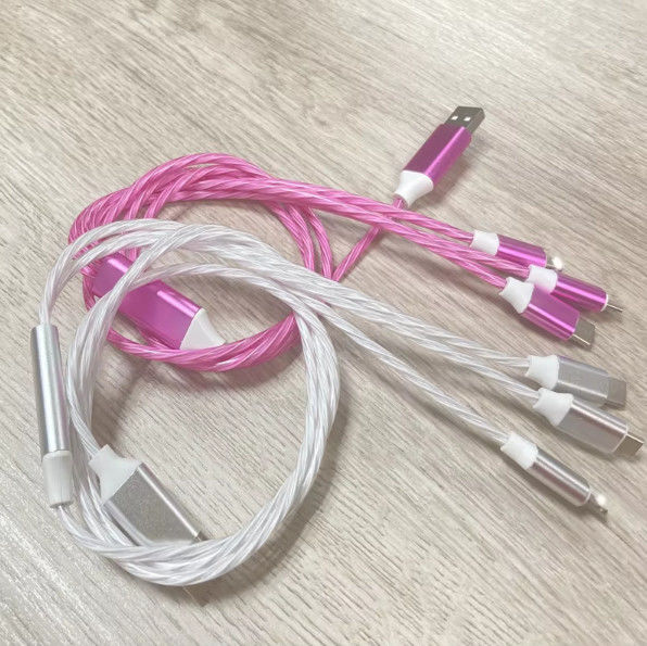 Warm verkoop fabrieksprijs 3 in 1 USB-kabel om's nachts te verlichten en datum overdracht verlichting kabel