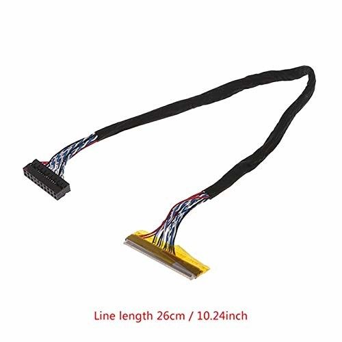 Zwarte LVDS-kabel AWG26-28 Draadmeter 105C Nominale temperatuur voor prestaties