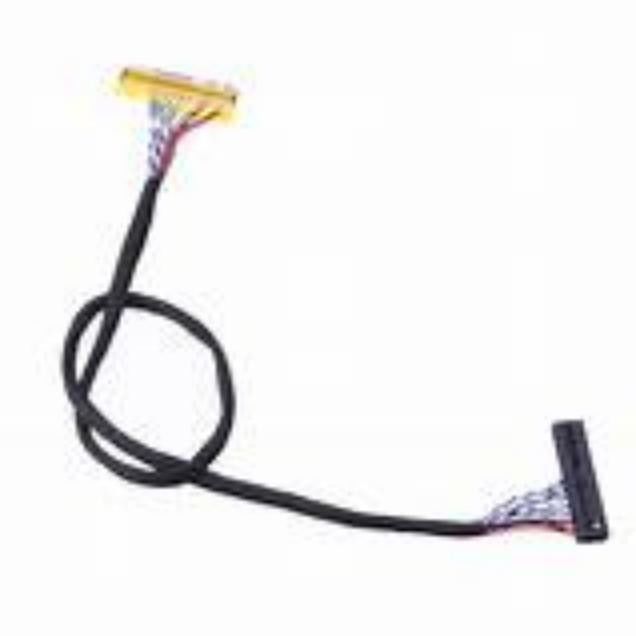 Zwarte serie-kabel voor laagspanningsdisplay 1-5 m voor een soepele gegevensoverdracht