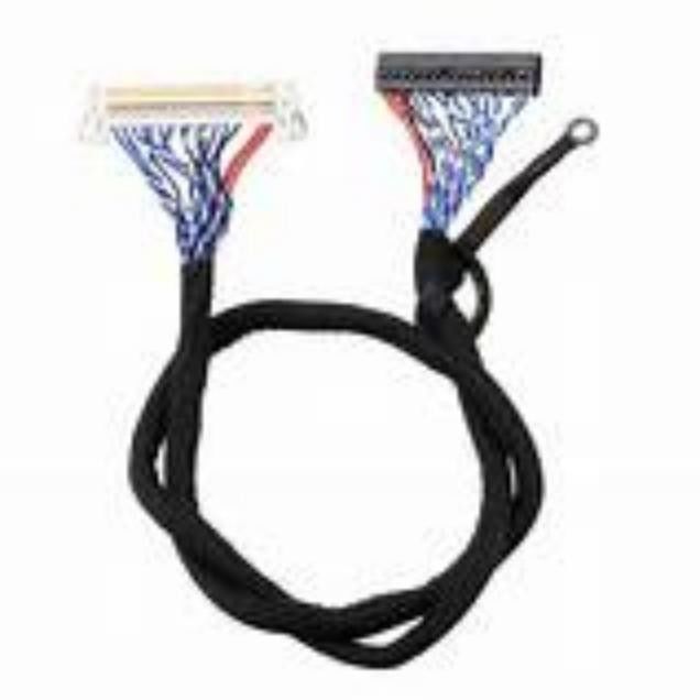 Zwarte serie-kabel voor laagspanningsdisplay 1-5 m voor een soepele gegevensoverdracht