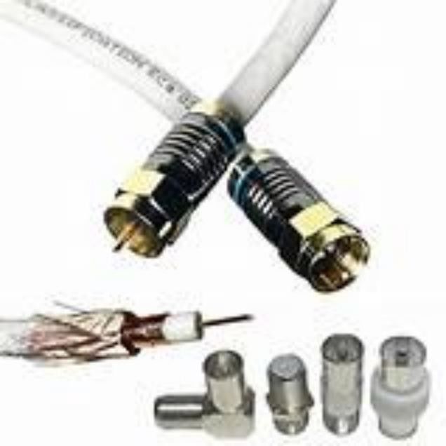 Hoogspanningstransmissie coaxkabel met PVC-mantelmateriaal 50 Ohm Impedantielengte 100 meter