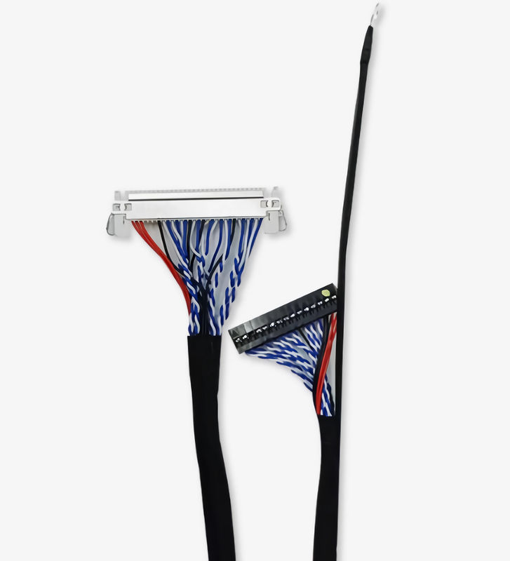 300 V nominale spanning Zwart koper geleider materiaal LVDS-kabel voor snelheidsgegevensoverdracht