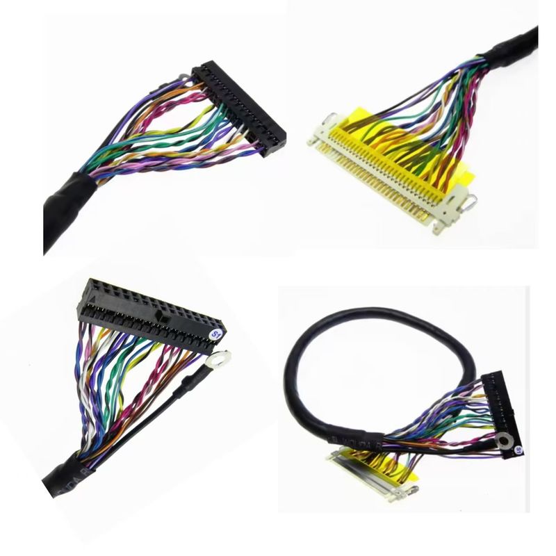 Lvds Harness 30 Pin Connector Cable Jacket UL VW-1 Cable Assembly Vervaardiging