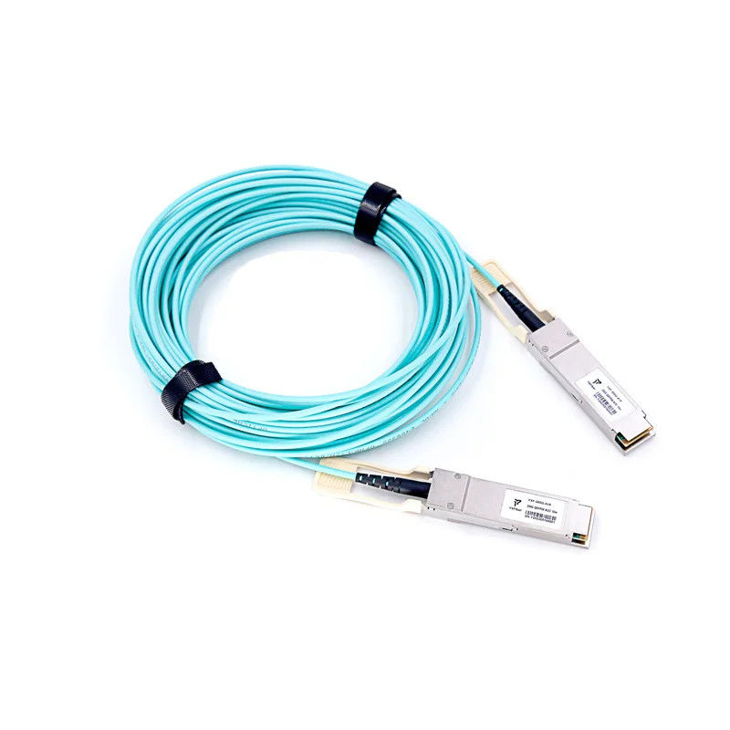 Kabelassemblage QSFP-40G 100G 200G 1m 2m 3m 5m 10m OM2 OM3 OM4 AOC Actieve optische aangepaste kabel QSFP+ QSFP28 QSFP56 QSFP-DD