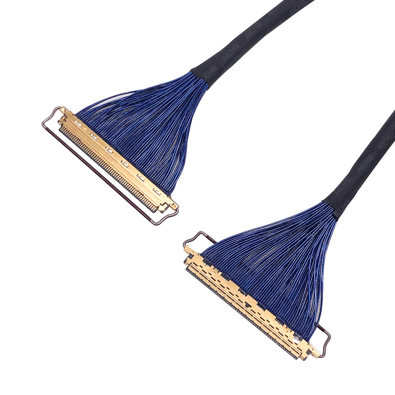 Hoogprecisie aangepaste kabel voor ultradunne coaxiale LVDS-scherm, LED-scherm verzilverde draadoplossingen