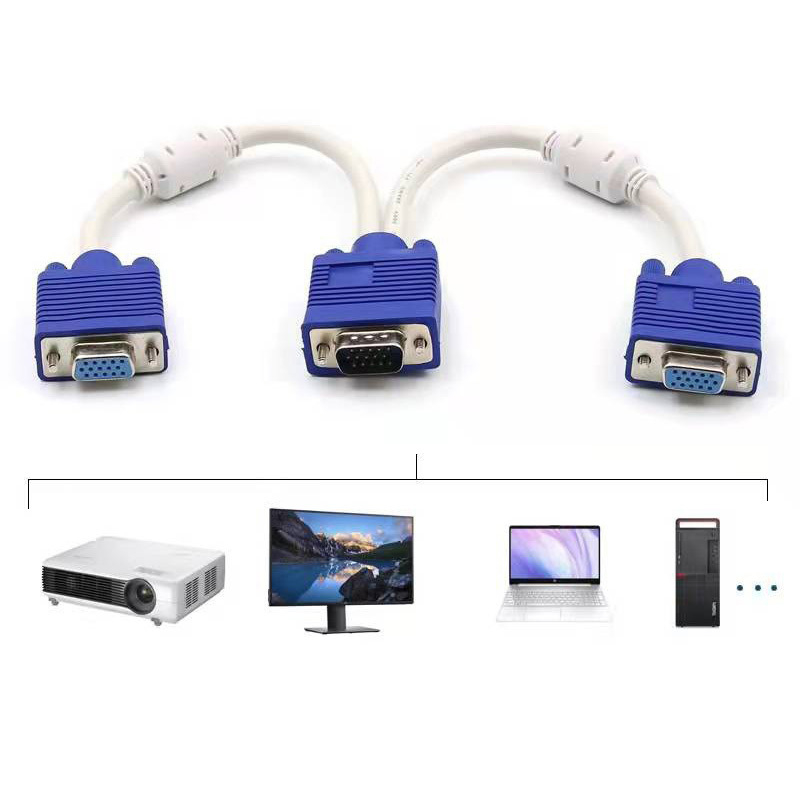 Aangepaste kabel VGA-gegevenskabel assemblage voor computer host naar display monitor en projector betrouwbare link van draad harness fabrikanten