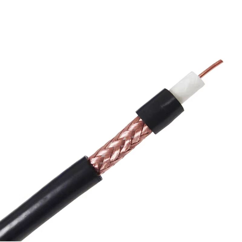 OFC Koper Coax Kabel – Drievoudig Afgeschermd met Zware Koperen Vlecht, Professionele Kwaliteit Laag-Verzwakkende Coax
