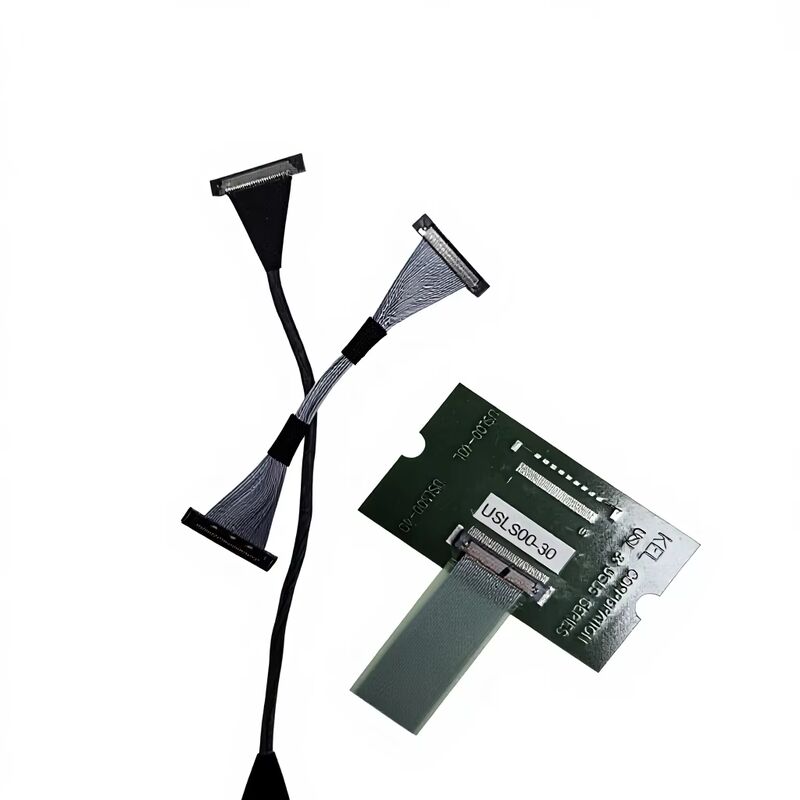USLS20-30-010-B 30-pins Micro Coax LVDS-kabel voor snelle gegevensoverdracht met 0,4 mm pitch, aangepaste assemblage