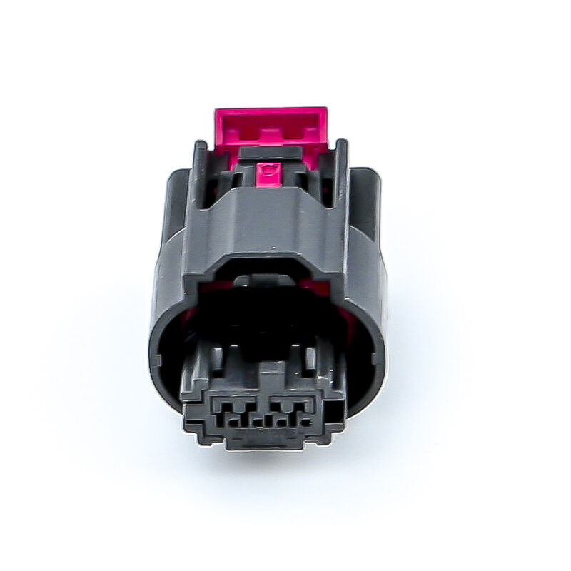 Molex 34967-4021 4-pin zwarte automotive connector behuizing met rode vergrendeling clip, originele Molex connector