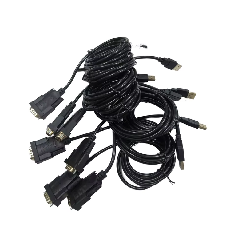 Aangepaste kabel volledig koperen DB9 DB15 DB25 kabel 2x15 pins seriële en parallelle verbindingskabel man op man voor gegevensoverdracht