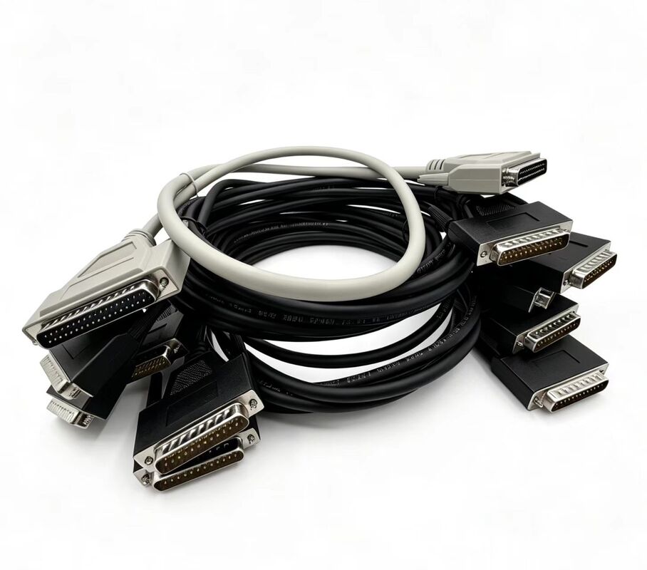 DB9 D-SUB 9-Pin Man-Vrouw VGA Coaxiale Kabel Assemblage 0-180 Miniatuur PVC Jacket Monitor Speaker Microfoon DVD-speler 4K