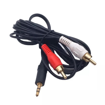 Koperen RCA naar 3,5 mm jack audio-videokabels voor TV DVD RCA