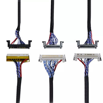 OEM ODM ROHS 0.4mm Pitch LVDS Kabel 30 Pin 40 Pin 50 Pin