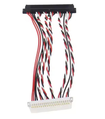 Op maat gemaakte kabelontwerp LVDS-signaalkabel voor industriële schermen     I-PEX/JAE/HIROSE Compatibel