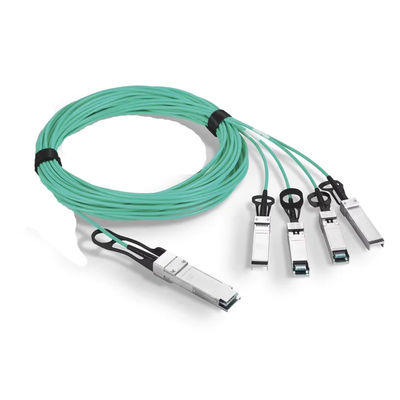 Kabelassemblage QSFP-40G 100G 200G 1m 2m 3m 5m 10m OM2 OM3 OM4 AOC Actieve optische aangepaste kabel QSFP+ QSFP28 QSFP56 QSFP-DD