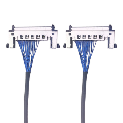 Hoogprecisie aangepaste kabel voor ultradunne coaxiale LVDS-scherm, LED-scherm verzilverde draadoplossingen