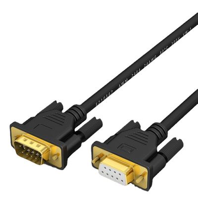 RS232 DB9 Interface Extension And Crossover Cable Assembly met veilige signaaloverdracht ontwikkeld door professionele fabrikanten van draadbanden