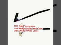 105C nominale temperatuur laagspanningsdisplay serie-kabel met AWG26-28 wire gauge