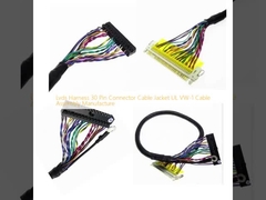 Lvds Harness 30 Pin Connector Cable Jacket UL VW-1 Cable Assembly Vervaardiging