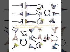 Fabrikant van draadharnassen Top-koperen geleider LVDS-kabelassemblage voor snelheidsgegevensoverdracht