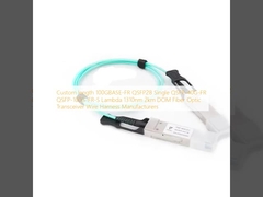 Custom lengte 100GBASE-FR QSFP28 Single QSFP-40G-FR QSFP-100G-FR-S Lambda 1310nm 2km DOM Fiber Optic Transceiver Draadband Fabrikanten